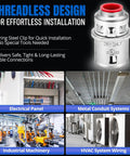 Heavy Duty Third Eighth Inch Zinc Snap In Mc Cable Connector Ul Listed Rock Solid Fitting for various electrical installations.