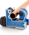 Pro Grade Mini Pipe Cutter For Copper Brass Aluminum And Thin Stainless Steel Pipes 1/8 Inch To 1 1/8 Inch Tube Cutter Tool close-up view