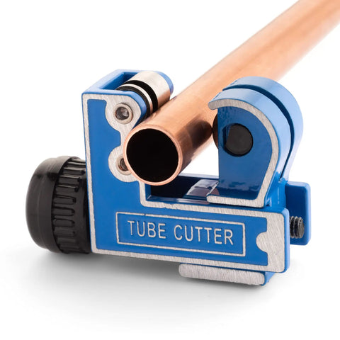 Pro Grade Mini Pipe Cutter For Copper Brass Aluminum And Thin Stainless Steel Pipes 1/8 Inch To 1 1/8 Inch Tube Cutter Tool close-up view