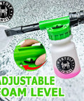 Foam Cannon Sprayer Car Wash Kit With Soap Microfiber Mitt Storage Bag And Snow Foam Blaster Connects To Garden Hose For Easy Pro Grade Auto Cleaning At Home.