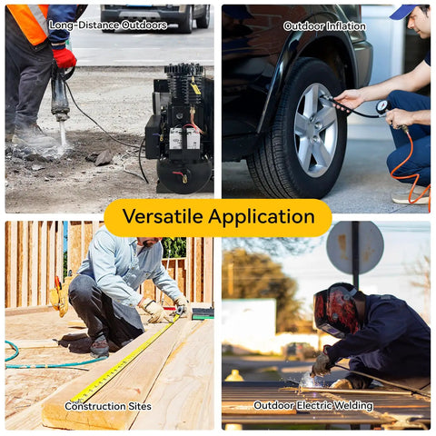 Get This Badass 3-in-1 MutsMover Gas Powered Air Compressor Generator And Welder. With A Massive 15HP Engine, 30 Gallon ASME Tank, And 19 CFM Flow, It Packs 6000W Power For Heavy Duty Job Sites. Perfect For Truck Mounted Industrial Use Or Remote