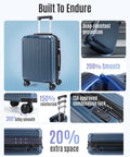 Your Go To Carry On Luggage For Airport Runs With Durable Hardside Shell, Airline Approved 22 By 14 By 9 Inches TSA lock
