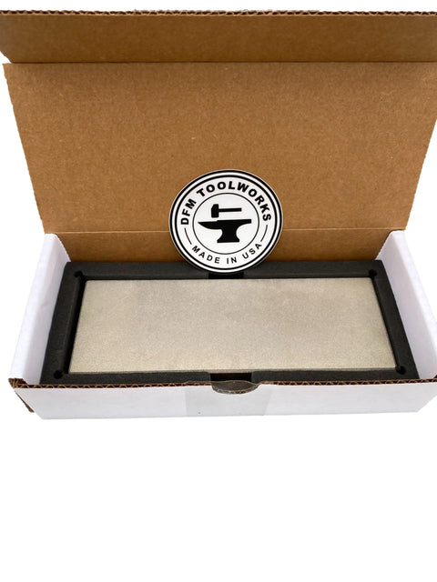 Diamond Lapping Plate 220 Grit for Flattening Waterstones and Sharpening Blades Ultra Flat to Under 0.0005 Inches Made in USA