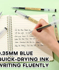 Japanese Style Gel Pens 0.35mm Extra Fine Point No Smudge Quick Dry For Journaling Planners And Thin Notebook Paper