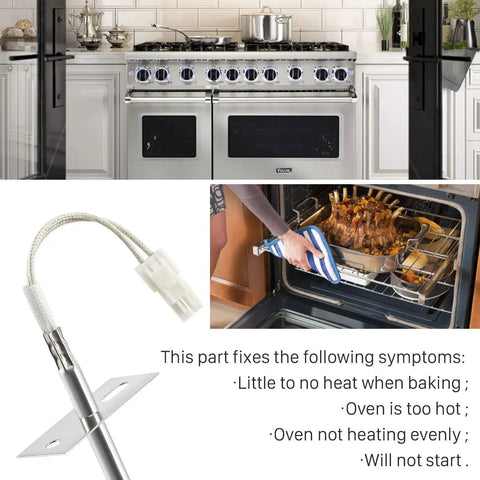 Upgraded Temperature Sensor Probe For Range Ovens Easy Install Plug-N-Play Ready And Precise Readouts Compatible With Samsung And LG