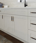 36 Inch White Corner Kitchen Cabinet With Dual Lazy Susan Spin Shelves And Smooth Operator Soft Close Doors Big Time Storage Solutions No Nonsense Daily Setup, showing smooth surface and modern handles.