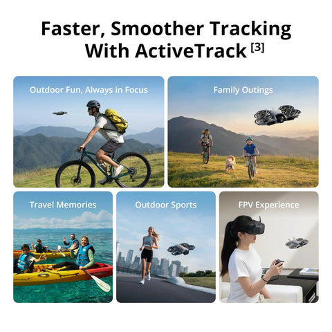 Neo 2 Fly More Combo Drone With RC N3 Remote Controller demonstrating features in various outdoor activities and FPV use.