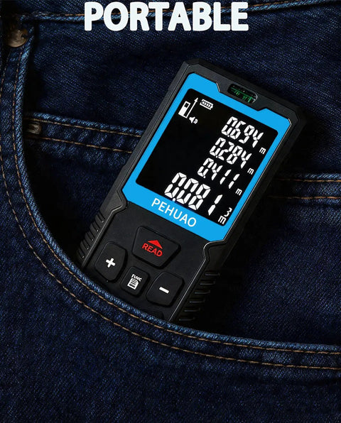 Tough As Nails Two In One Laser Tape Measure With A 165 Foot Range And 6.5 Foot Retractable Tape Perfect For Gritty Job Sites And Weekend DIYs Where You Really Gotta Nail Measurements Every Single Go Around