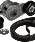 Complete Serpentine Belt Drive Component Kit With Tensioner And Pulleys For DIY Friendly Front End Accessory Drive System