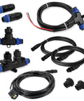 Yamaha Outboard Engine Interface Starter Kit For Marine Data Network With Backbone Cables Drops Tees Terminators For Lowrance Garmin 2006 To 2023 Built To Last Ultra Durable Marine Grade Gear Setup displayed.