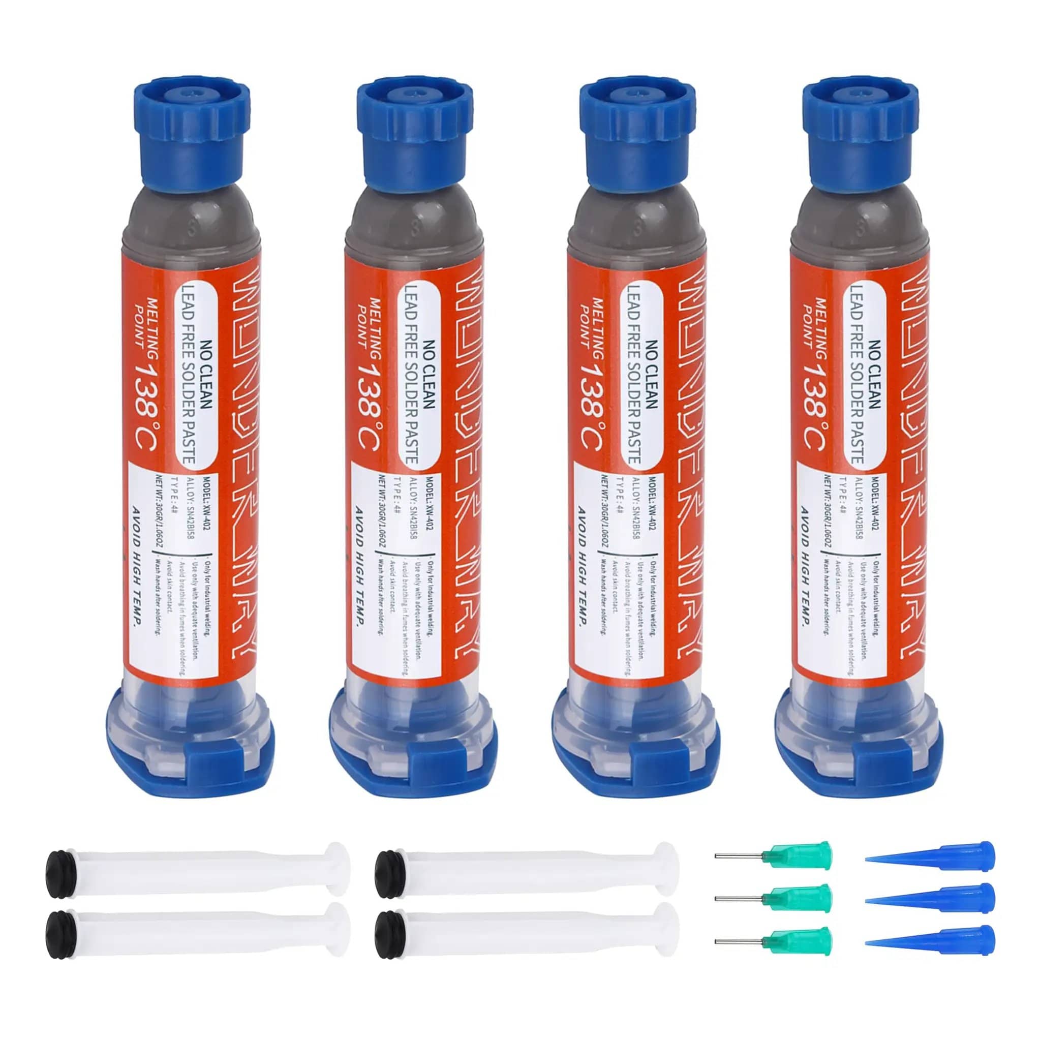 Lead Free Solder Paste Sn42 Bi58 T4 138°C Melting