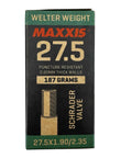 Box of Welter Weight 27.5 Inch Inner Tube With Schrader Valve, Puncture Resistant MTB Tube Fits 1.90 To 2.35 Tire Widths