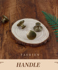 Brass Cabinet Knob Set Pack Of 12 With Mounting Screws Easy Install 1.18 Inch Round Drawer Knobs displayed on wood slab