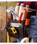 Heavy Duty 3 Inch Sheet Metal Bending Pliers in tool belt with various tools