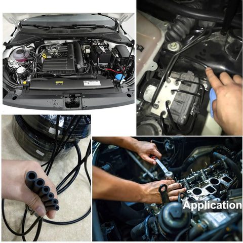 Get This Upgraded 5/16 Inch Black Silicone Vacuum Hose Kit With Tube Cutter For Engine And Car Use Plus Air Water Lines At 9 Meters Long And Durable Build To Stop Collapsing And Kinking, black hose kit in car engine bay