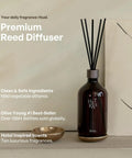 Hotel Wood Scent Reed Diffuser With Sticks 16.9 Fl Oz 500 Ml Large Home Fragrance For Living Room Office And Bathroom Luxury Decor