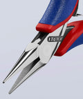 Ultra Fine Electronics Pliers With Flat Tips For Tiny Component Handling, Pro Grade Precision Grip And Smooth Surfaces close-up