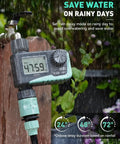 Programmable Sprinkler Timer For Garden Hose And Soaker Hose, Outdoor Digital Irrigation Timer With Rain Delay in rain