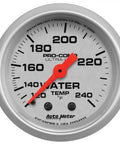 Ultra-Lite Mechanical Water Temperature Gauge 2 1 Sixteenth Inch Dial No Wiring Needed Analog Car Instrument With Perimeter Lighting