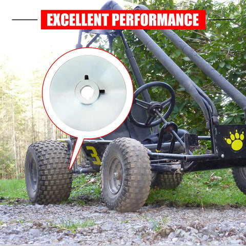 Go-kart with Six Inch Go Kart Brake Rotor For Manco 9598 9597 YerfDog Carter ASW Bristers Airheart MB1 Predator engines