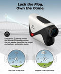 Golf Range Finder With 1200 Yard Range 7x Magnification TriMeasure Two Target Distances Slope On Off Flag Lock Vibration Magnetic