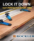 Table Saw Taper And Straight Line Jig for quick tapered cuts and dead on straight line ripping, secured on a saw with miter bar.