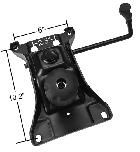 Heavy Duty Replacement Office Chair Tilt Mechanism With 6 Inch By 10.2 Inch Mounting Holes, Swivel Tilt Control, Black