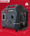 Portable Inverter Generator 2300W For RVs Camping Tailgating And Home Backup Quiet 52 dB EPA CARB Compliant 80cc OHV Engine Lightweight