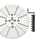 8 Inch Jaw Set For VINWOX 3.5 Inch Wood Lathe Gear Chuck And 4 Inch Scroll Chuck Flat Jaw Kit components with bolts and wrench