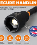 Close-up of Magnetic 16 Piece Nut Driver Set For Impact Drill with deep quarter inch hex shank socket adapter.