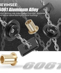 Solid Shifter Bushing Kit For VW GTI Mk6 Mk7 6 Speed Manual MQ250 MQ350 Aluminum 6061 with Bronze Sleeve Bearings