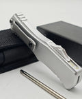 Rugged Folding Knife With Belt Clip For Camping And Outdoor Gear, 8.27 Inch Overall Length, aluminum alloy T6063 handle