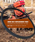 Workhorse Heavy Duty Tiller Belt for Earthquake Rear Tine Tiller and Versa Tiller 12x728 4L HA Drive Belt Replacement