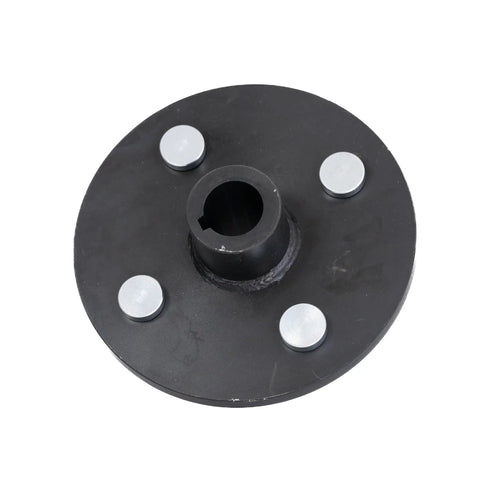 Badass Rear Wheel Hub With One Inch Bore And Quarter Keyway For Go Kart Atv Quad Trike Steel Construction with stud pattern.