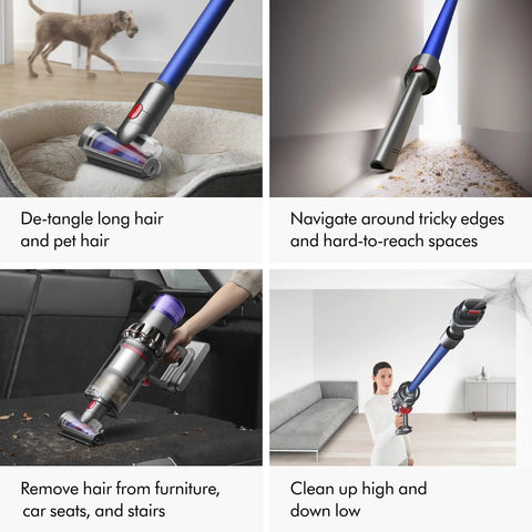 V11 Cordless Stick Vacuum Built For Whole Home Cleaning With Up To 60 Minutes Run Time used on various surfaces indoors