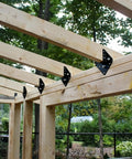 20 Pack Black Hurricane Ties For Rafters Made Of 13 Gauge Carbon Steel With Rust Resistant Black Powder Coat Fit 2x4 And 2x6 Trusses