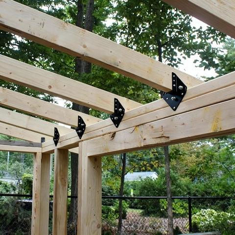 20 Pack Black Hurricane Ties For Rafters Made Of 13 Gauge Carbon Steel With Rust Resistant Black Powder Coat Fit 2x4 And 2x6 Trusses