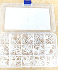 Must Have 225 Piece Silicone O Ring Assortment Kit For Automotive Plumbing And Faucet Repairs With 15 Different Sizes