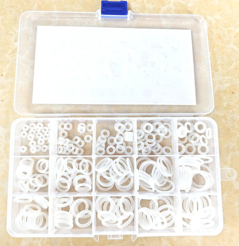 Must Have 225 Piece Silicone O Ring Assortment Kit For Automotive Plumbing And Faucet Repairs With 15 Different Sizes