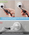 3 Outlet Light Socket Adapter For E26 E27 Bulbs To Extend Power Outdoors, updated 3 prong plug in use and old adapter shown