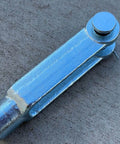 Beefy 5/8-18 Adjustable Yoke End With Galvanized Threaded Clevis, Pins Included, Built For Heavy Duty Lifting And Rigging