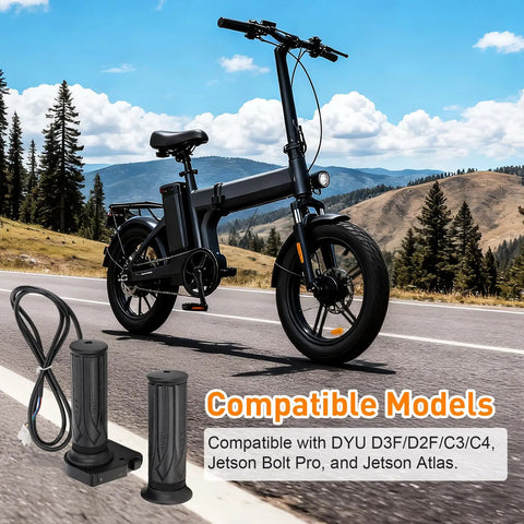 36V E Bike Throttle Grip Replacement With LCD Voltage Display And Cruise Control For Jetson Bolt Pro Atlas DYU D3F D2F C3 C4 Ancheer 250W Electric Bike Twist Grip Accelerator