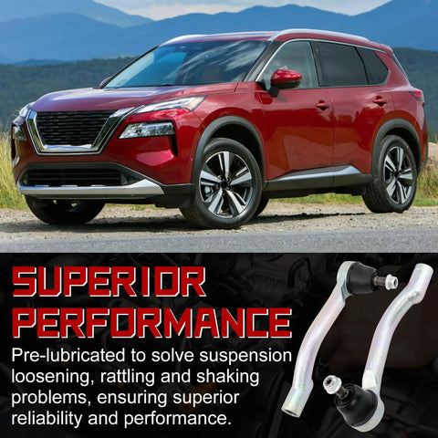 Nissan Rogue Front Outer Tie Rod Ends 2 Pack For 2008 2009 2010 2011 2012 2013 And Rogue Select 2014 2015 L4 2.5L Replacement ES800582 ES800583 Direct Fit For Easy Install And Long Lasting Performance on Nissan Rogue