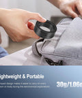 Person holding a lightweight 1.25 Inch Parfocal Eyepiece Rings Set of Three For Rapid Focus Switching, placing it in bag.