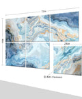 Game Changing Decorative Acoustic Wall Panels For Living Room Noise Block Sound Absorbing Foam Boards, 72x48in set of 6, lightweight.