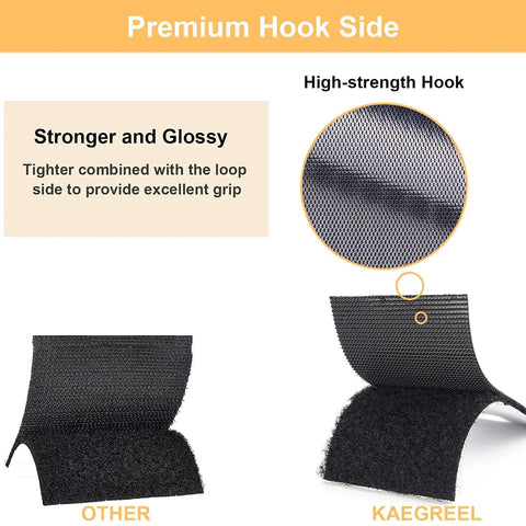 Non Slip Mattress Pad With Self Adhesive Hook And Loop Tape showing premium high-strength hook side comparison