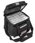 Karryall Tackle Bags Water Resistant Gear Storage For Saltwater And Freshwater displaying padded strap and open wide mouth design