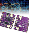 Compact 6DOF Gyroscope And Accelerometer Sensor Module With Multiple Protocols For Embedded Navigation In Tight Spaces Built For Robotics Autonomous Systems And Device Makers Needing Durable Drop In Multi Function Sensing Supports I2C SPI UART CAN, purple PCB