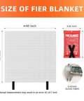 4 Pack 40 By 40 Inch Fire Blankets Fiberglass CE Certified Emergency Fire Suppression For Home Kitchen RV Grill And Fireplace