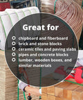 Image of 3/4 Inch x 2400 Ft Polyester PET Strapping Kit With 2500 Lb Break Strength used for securing loads like chipboard.